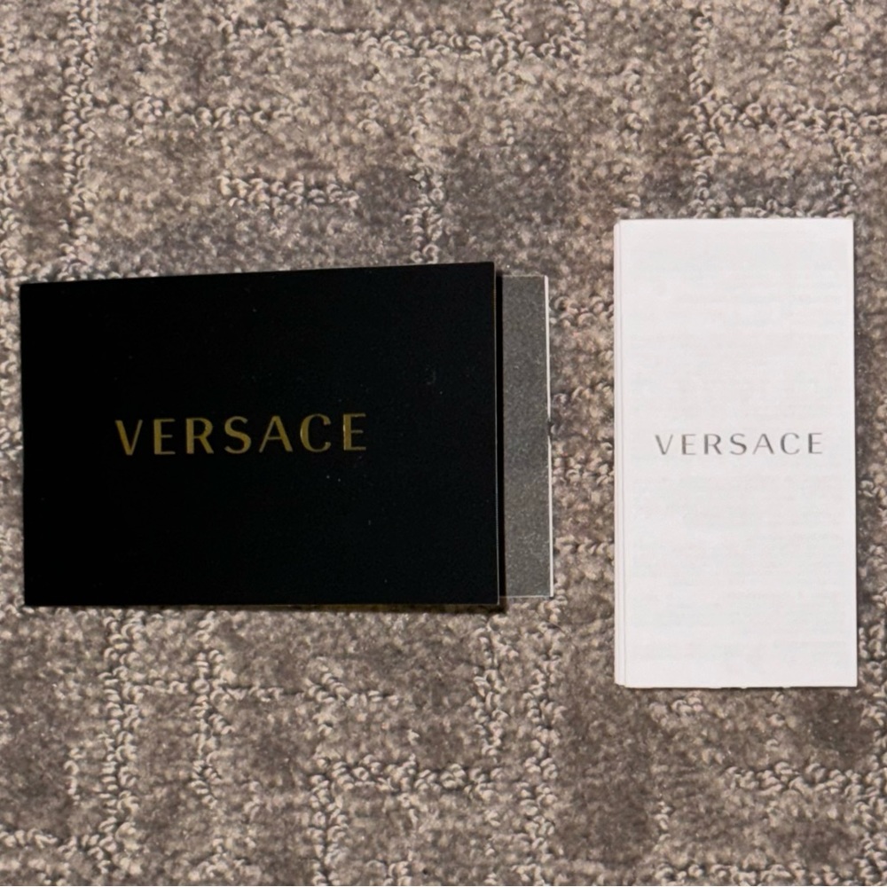 Versace Sunglasses Authenticity Certificate Of Warranty & Manufacturers Note